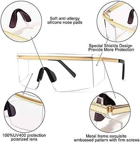 Микра преголеми безбедносни очила Страничен штит Z87.1 Сертифицирани очила за сонце за заштита на очите UV400 за жени мажи на отворено