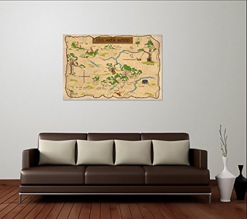 100 Акер Вуд, Расадник, Вини Пух инспирирана по постер за класична мапа