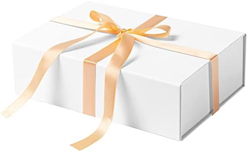 10,5 ”Голема кутија за подароци со панделка и магнетна капак за Денот на мајката, Денот на вineубените, родендени, невестински подароци,