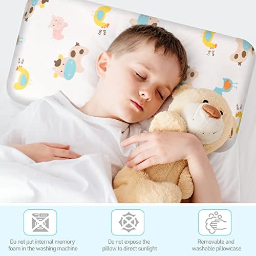 Перница за дете на Icare, перница за бебиња за спиење, памучна перница за мали деца со перница за цртани филмови - перница за дишење