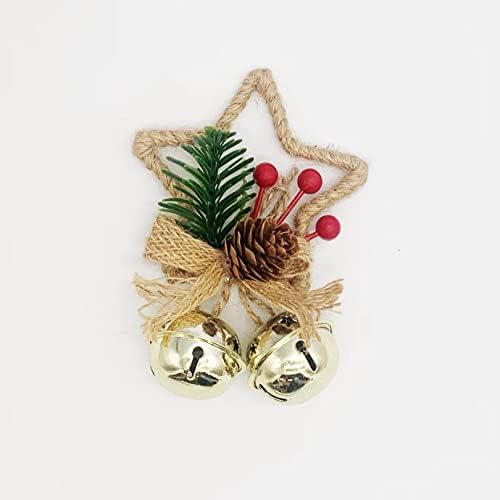 Ситамо Божиќни bellвонарски дрво што висат украси, метални џингл sвона за декор на хризми, венец, спомен украс на прозорецот
