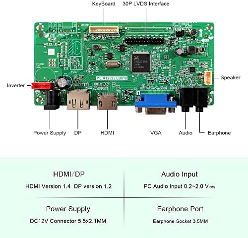 Fanyitek HDMI DP VGA Контролен Одбор за 19 1440x900 30pin 4CCFL LVDs Екран LTM190M2-L01 HT190WGL-600 M190MW3 R0 M190PW01 V0