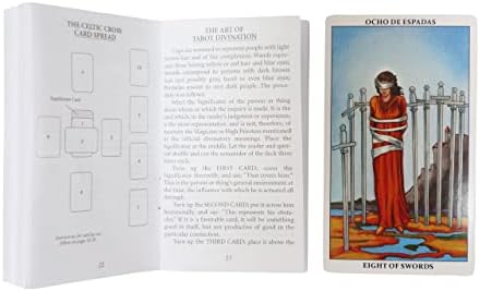 Орнаус оригинални тарот картички со водич, 78 парчиња двојазични класични тароти картички за почетници жени мажи