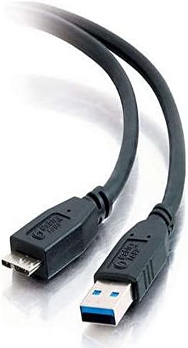 C2G USB кабел, USB 3.0 кабел, USB A до Mirco USB B кабел, 9,84 стапки, црни, кабли да одат 54178