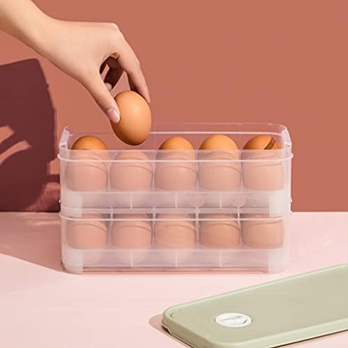 SLNFXC Домаќинство Јајце Картон Фрижидер Свежо Чување Кутија За Складирање Кујна Храна Решетката За Јајца Складирање Може Да биде Надредена Кутија