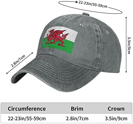 Велшки змеј знаме Возрасни бејзбол капа на женска каскета прилагодлива машка каубојска капа
