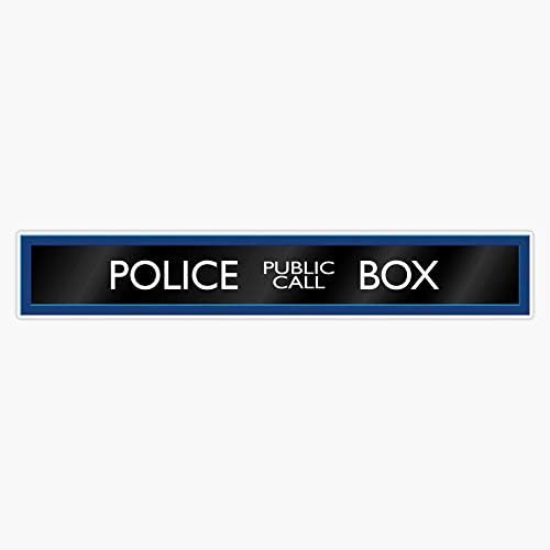 Полициска кутија налепница за налепница винил браник налепница Декларална водоотпорна 5 “