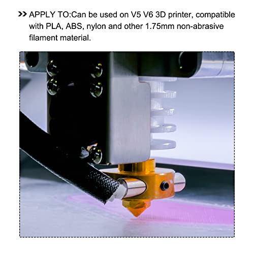 МЕТАЛИКИТЕТ 3Д Млазница за печатач 14 парчиња, месинг млазници Екструдер - За V5 V6 3Д печатач