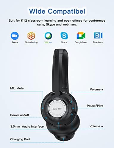Нови Пчелни Безжични Слушалки Bluetooth Слушалки Со Микрофон За Поништување На Бучава 20 часа време За Разговор &засилувач; Копче За