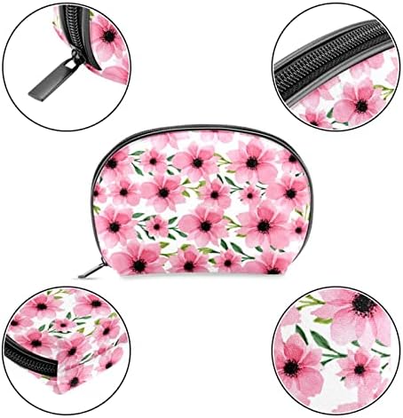 Тоалетна Торба, Козметичка Торба За Шминка За Патувања За Жени Мажи, Уметнички Акварел Цвет Цветни Розова Пролет