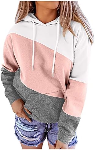 Fragarn џемпер елек жени, женски 3Д печатени џемпери на џемпери врвови на врвови со starвездички печати со долг ракав