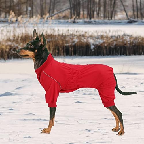 Geyecete Dog zip Up Dog Count со удобност на нозете, задебелно миленичиња водоотпорна јакна за големи средни и мали кучиња кученце