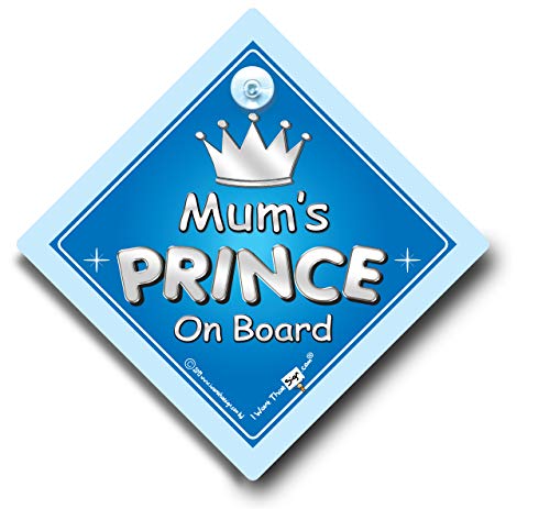 Мајка принц на знак за автомобили, автомобилски знак, знак на принцот, мајка, мајка, знак за автомобил, знак за бебе на бродот, бебе на бродот,