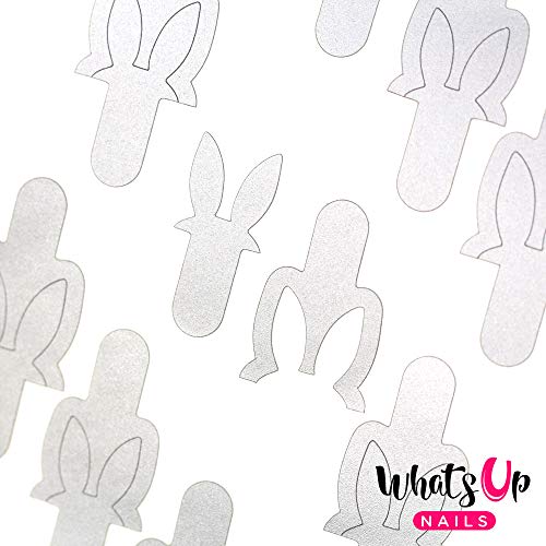 Што има нокти - уши за зајаци винилни матрици за дизајн на уметност на Велигден нокти