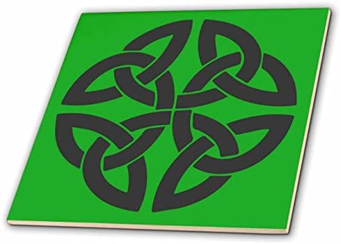 3дроза Келтска Дара Антички Даб Јазол Во Сива Боја На Зелени Плочки