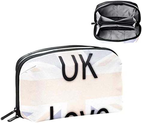 Козметичка Торба За Жени, Симпатични Пространи Водоотпорни Торби За Шминка Знаме За Патување Франција Тоалетна Торба Додатоци Организатор