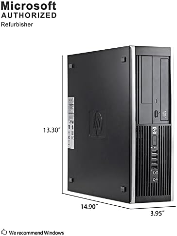 HP Compaq Prodesk 6200 Pro Тенок Бизнис Десктоп Компјутер Мала Форма Фактор, Интел i5-2400 до 3.4 GHz, 8GB DDR3, 1TB HDD + 128GB