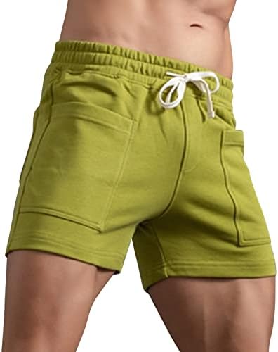 Bmisegm шорцеви мажи мажи лето цврста боја големи џебови панталони џеб влечење лабава обична спортска игра 2K кошарка