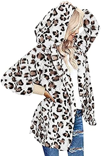 Стилски палто за жени зимски долги ракави дуксери јога -качулки удобност печатени zipfront одговараат полиестер