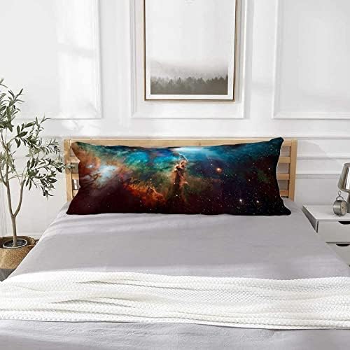 Utf4c starsвезди Планета галаксиска перница за тело покритие памук 20 x 54 возрасни меки со патент перница машина што се мие долга