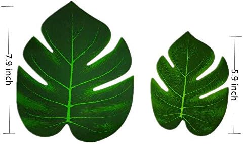 Вештачката Дланка Луошаору Остава 36 парчиња Лажен Зелен Лист, Вештачкото Чудовиште Остава Тропски Вештачки Лисја за Сафари Џунгла
