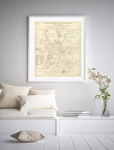 1773 мапа | Карта на Порт Ројал во Јужна Каролина | Звук на калибог | Звук на калибог, S.C | na