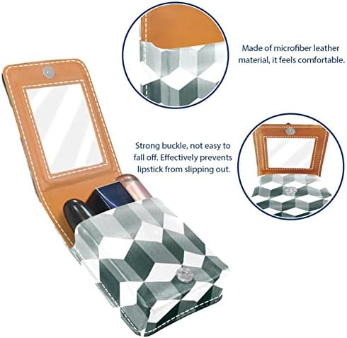 Кармин за шминка ОРИУКАН торба ЗА кармин со огледало пренослив торбичка за складирање кармин организатор за складирање сјај за усни,