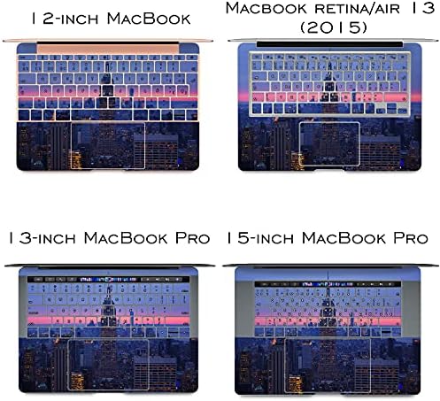 Лекс алтернативен винил кожа компатибилен со MacBook Air 13 Inch Mac Pro 16 Retina 15 12 2020 2019 2018 Manhattan Sunset York City