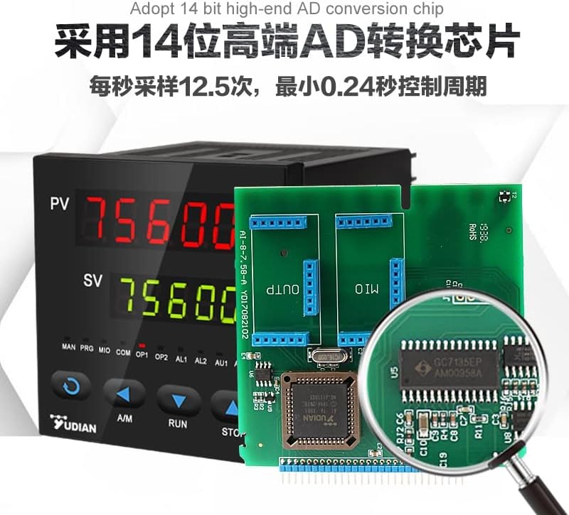 Инструментот за контрола на температурата на Јудијан, PID Контролер за прилагодување на температурата со висока прецизност AI-756 AI-756P AI-759