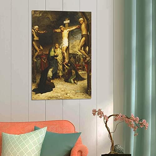 ЗТЈ Исус Христос распнувањето на постерот за Христос Декоративно сликарство платно wallидна уметност постери Постери Спална соба Спална соба