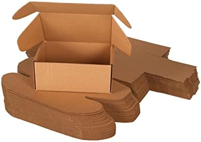 Кутија За Купување 20 Парчиња Кутии За Испорака, Мала Брановидна Картонска Кутија за Пошта Пакување Литература Поштенски Пакет од 20