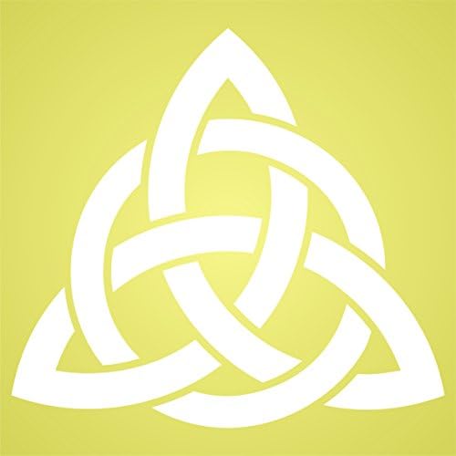 Келтски Троица Јазол Матрица, 3,25 х 3 инчи - Геометриски Јазол Свето Симбол Матрици за Сликање Картички