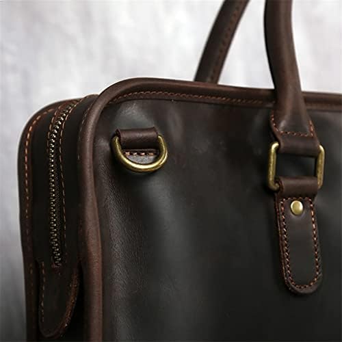 Liruxun оригинална кожа чанти за мажи торба за деловни чанти за чанти за машка лаптоп торбички за раменици
