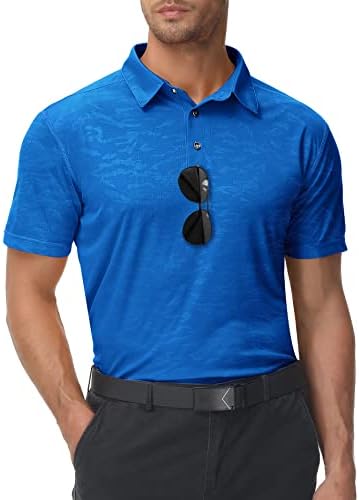 Lldress mens polo кошули влага за губење суво вклопување на кратки ракави голф кошула