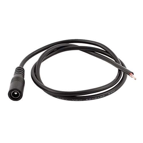 AEXIT 0,5M DC аудио и видео додатоци Femaleенски 5,5 x 2,1мм за продолжување на кабелот за напојување за конектори и адаптери CCTV камера
