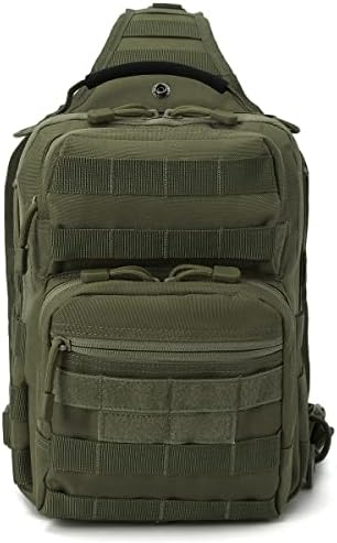 QT & QY Тактичка торба за прашка за мажи Мал воен ровер рамо ранец EDC Chest Pack Molle Assault Range Tag