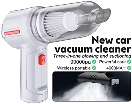 Чистач на вакуум на автомобили Gkever 95000PA3 во 1 безжичен рачен вакуум чистач за правосмукалка за домаќинство