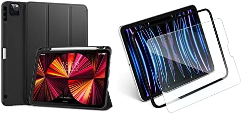 DTTO Case за iPad Pro 11 Inch 2-ри/3-та/4-та генерација 2022/2021/2020/2018, iPad Air 5/4, тенок трифолд штанд мек TPU задниот капак со заштитен