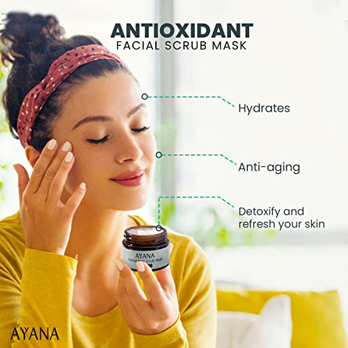 АЈАНА Антиоксидантна Маска За Чистење На Лицето-Состојки За Суперхрана: Спирулина, Моринга &засилувач; Хијалуронска Киселина – Анти-Стареење