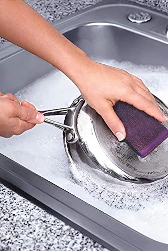 24 пакувања кујнски чистење сунѓери за брзо чистење тешки не-гребени чистачи за чистење на чистачи во магичен чистач чистете го