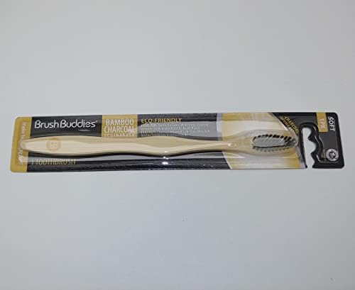 JL Missouri Parts & Misc. Јаглен за четки за заби од бамбус нанесени меки влакната, еколошки 10х