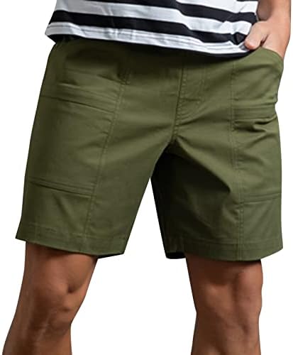 Bmisegm Машка облека за капење Менс летни цврсти панталони во боја, џеб, лабава бргу сув случајно спорт што работи со меморија