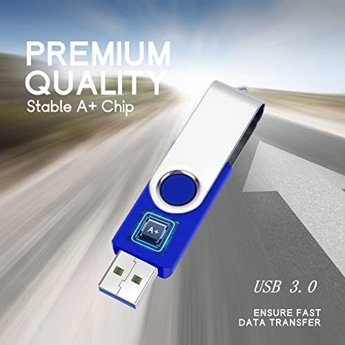 32 GB Flash Drive USB 3.0 Thumb Drive 5 пакет со голема брзина на вртење на мемориски стап со скок со леб со индикатор/лента/етикета за