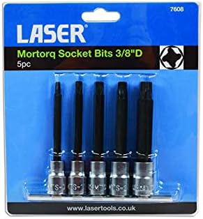 Ласер 7608 алатки Mortorq Socket битови 100мм 3/8 d 5pc