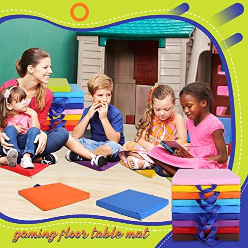 Со пила 12 парчиња перничиња за подот Флексибилно седење на подот со рачка за деца во домашните училишта во градинка дневна грижа за згрижување