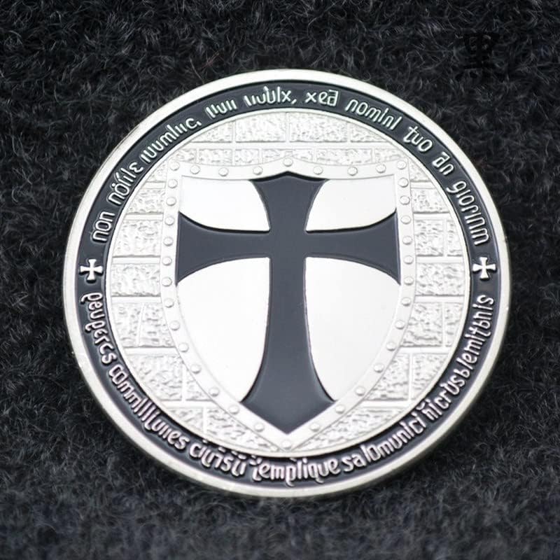 Германски витез крст Светиот штит комеморативна монета војник златна монета црна среќна паричка занаетчиски занаети колекционерски украси дома