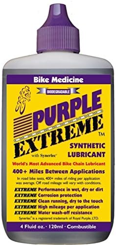 Велосипед лек Виолетова екстремен перформанси Синтетички ланец лубрикант, велосипед со висока километража