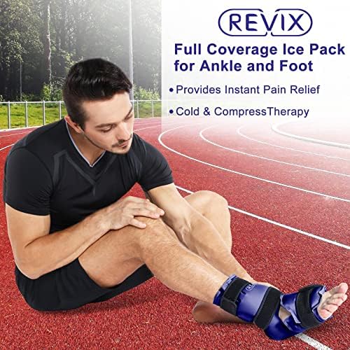Revix XL колено ледено пакување завиткајте околу целото колено по операцијата на ледениот пакет на глуждот за повреди за еднократно