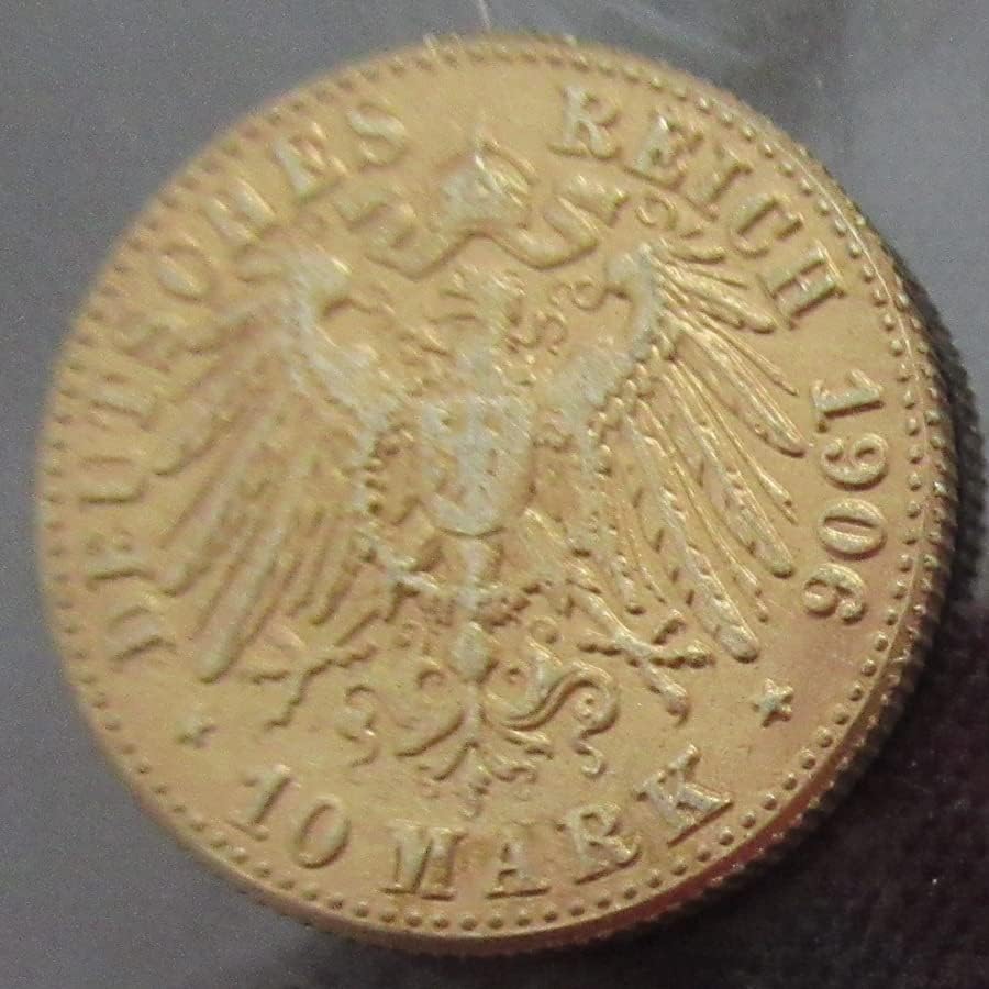 Германски 10 Марки 1902-1912 9 Странски Реплика Позлатени Комеморативни Монети