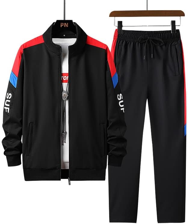 IXYHPJP Tranksuit Men Cardigan Jumper Sweatshirt Sweatspants 2 Piect Set Sportswear Etorm Track Sport Sport преголем дел